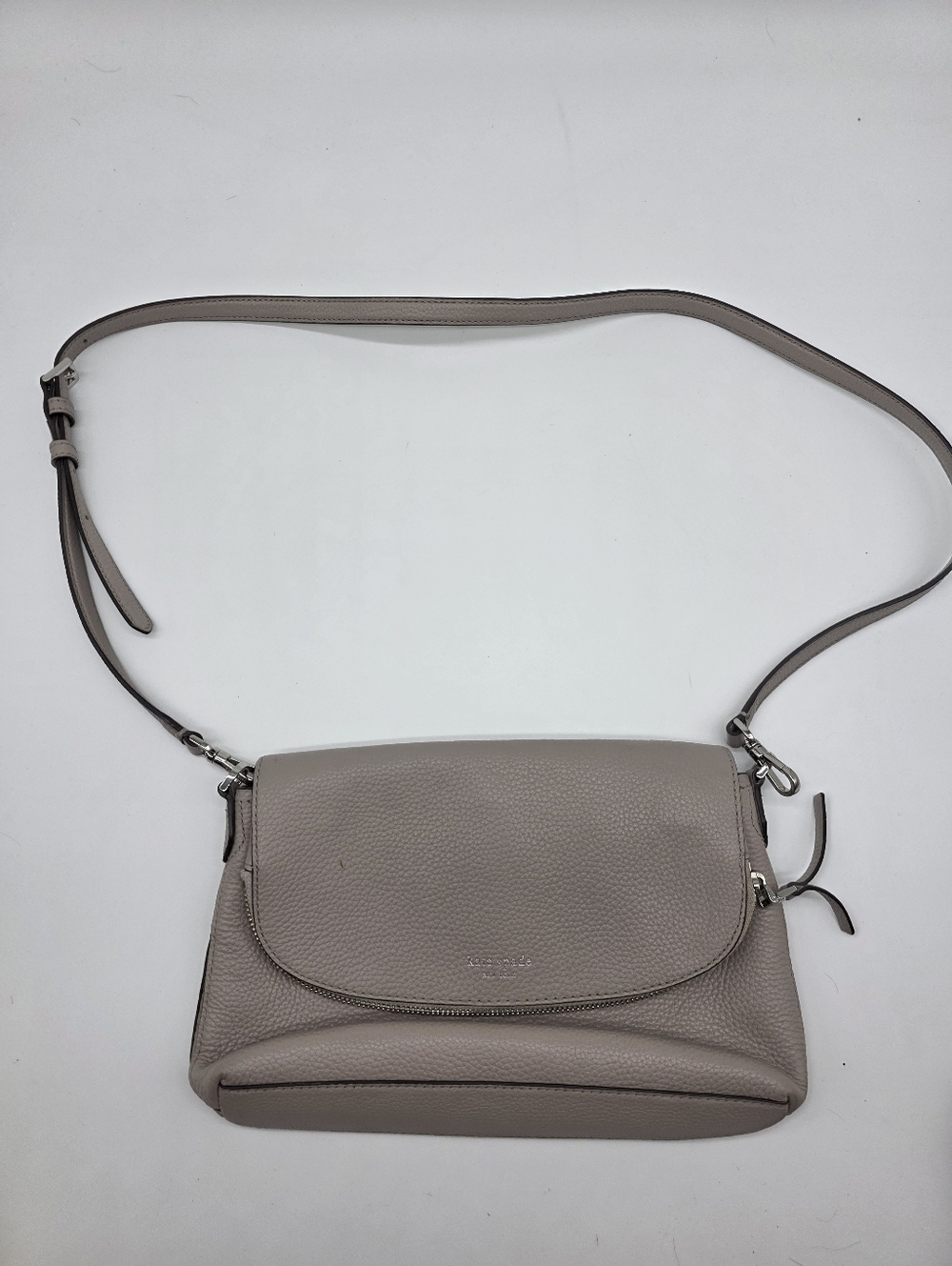 Kate Spade Gray Pebbled Bag